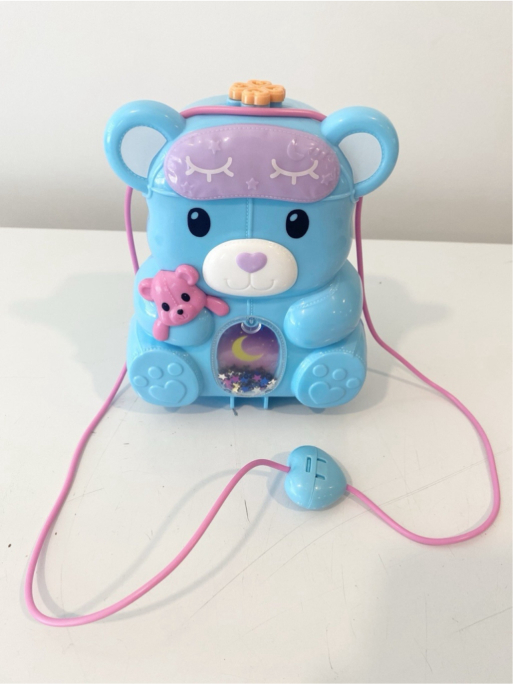 Polly Pocket Teddy Bear Purse Playset Mattel 3 Dolls Bear Sleepover Compact